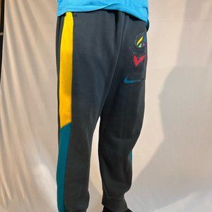 Mens XXL Nike PLS Joggers Gray/Teal/Yellow